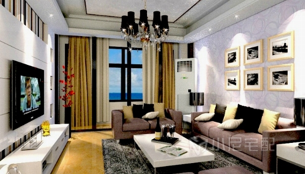 100㎡/兩室兩廳一衛(wèi)/簡約