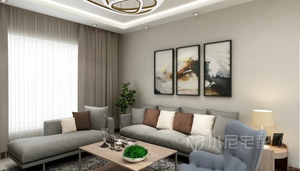 91.02㎡/兩室兩廳兩衛(wèi)/現(xiàn)代