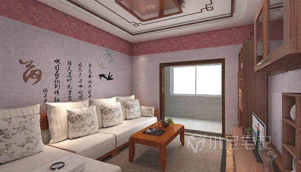 98㎡/兩室兩廳一衛(wèi)/中式