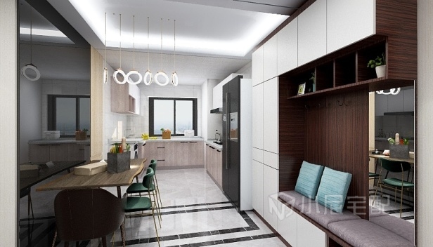 99㎡/兩室兩廳一衛(wèi)/現代