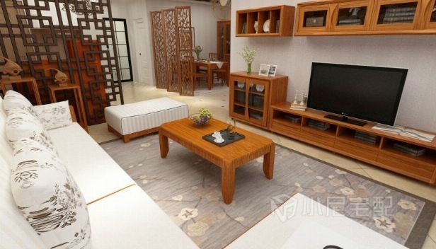 125㎡/兩室兩廳兩衛(wèi)/中式