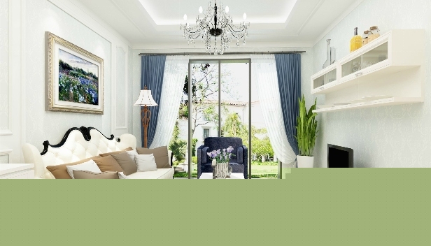 90㎡/兩室一廳一衛(wèi)/歐式