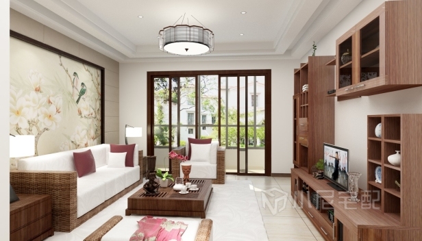 88㎡/兩室一廳一衛(wèi)/中式