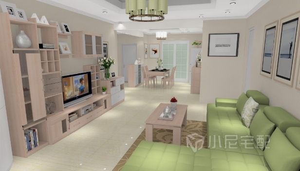 70㎡/兩室兩廳一衛(wèi)/簡約