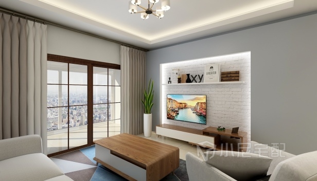 97.67㎡/兩室兩廳一衛(wèi)/混搭