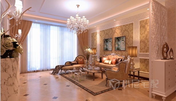 136㎡/三室兩廳兩衛(wèi)/歐式