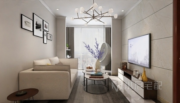 75㎡/兩室一廳一衛(wèi)/現代