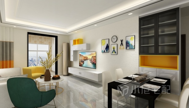 130㎡/三室兩廳兩衛(wèi)/混搭