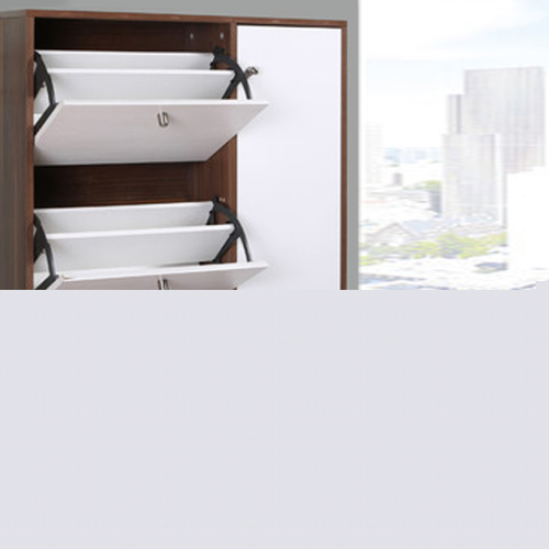 小尼宅配 翻斗鞋柜 現(xiàn)代簡約木質(zhì)大容量門廳玄關(guān)柜 薄款特價